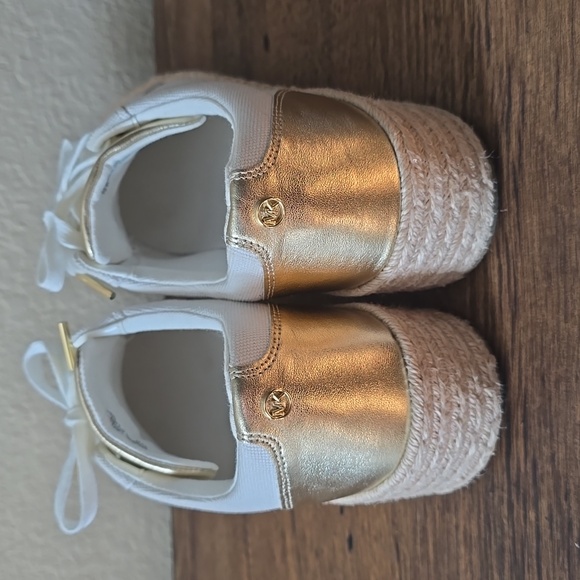 MICHAEL Michael Kors Women's Libby Lace Up Espadrille Sneakers, Chalk - Picture 4 of 6